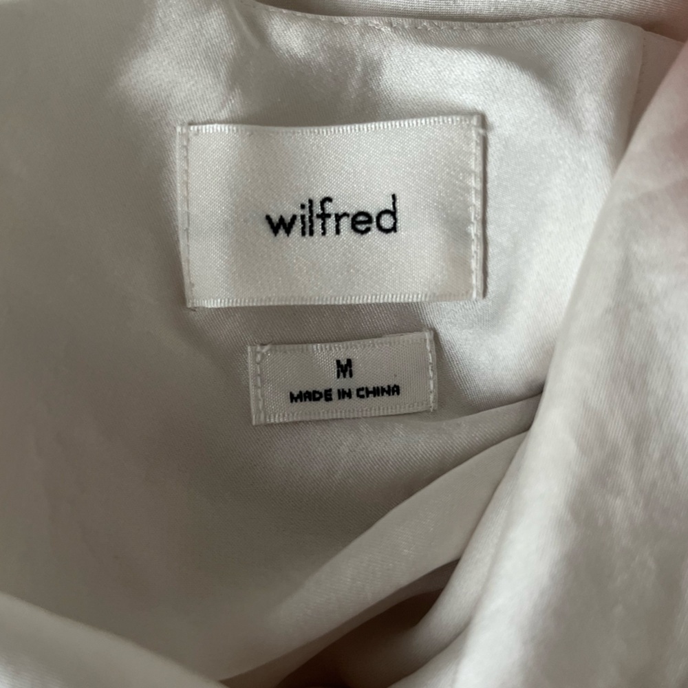 Aritzia Wilfred Harmonist Satin Cowl Neck Slip Dress - Picture 2 of 13